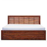 Acapulco Queen Size bed in Sheesham Wood with Box Storage