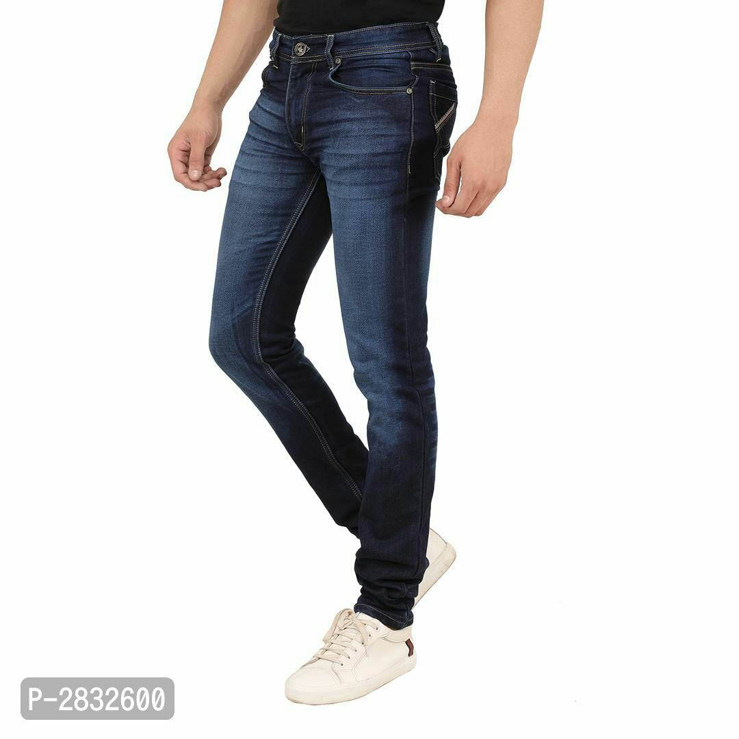 Stylish Regular Fit Denim Jeans For Men