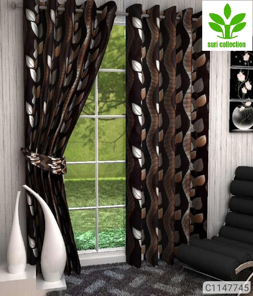 Printed Polyester Window Curtains 