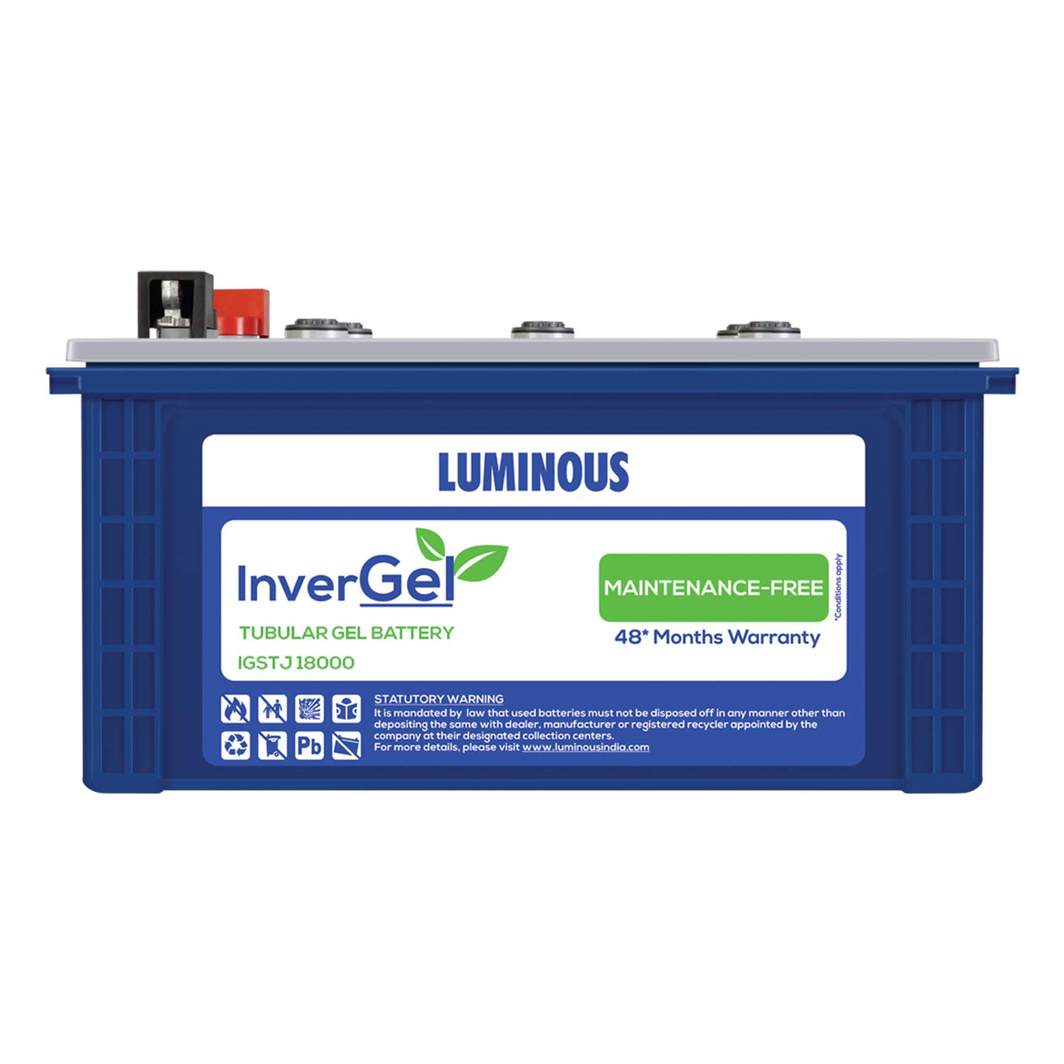 Luminous InverGel IGSTJ 18000 150 Ah Gel Tubular Battery