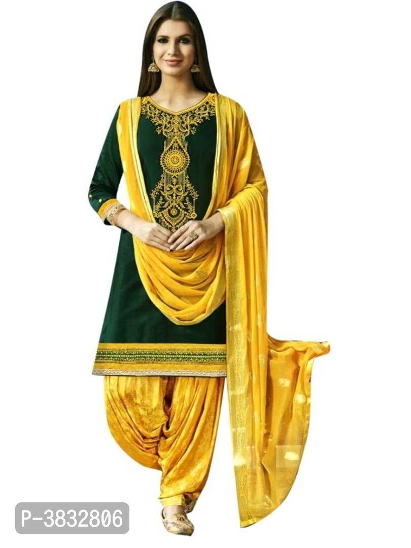Cotton dress material with duppata 