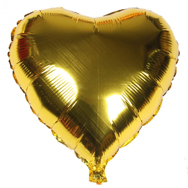Metallic Gold Heart Balloon