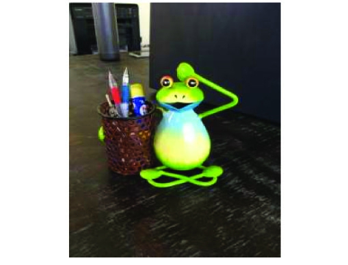 Yoga Frog With Pen Key Holder