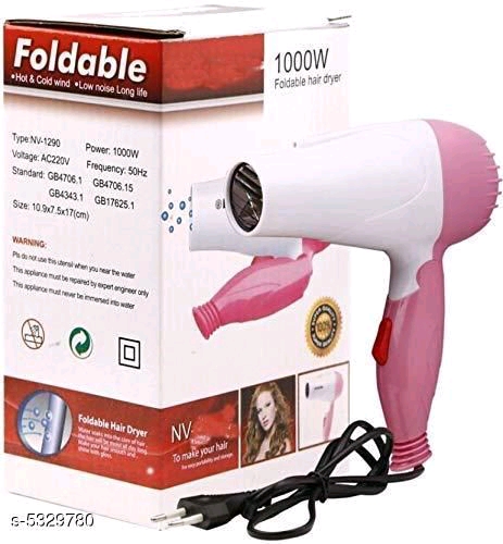 Professional Electric Foldable Hair Dryer with 2 Speed Control