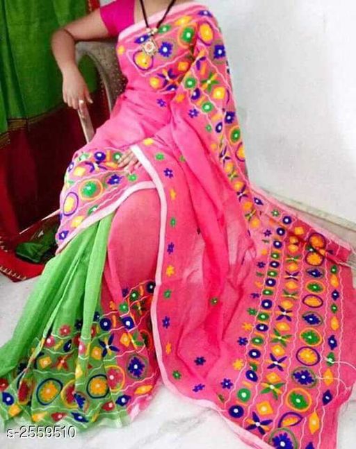 Ethnic Cotton Silk Designer Saree