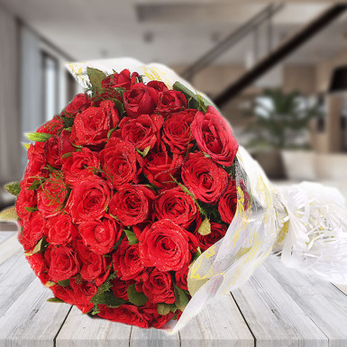 Passionate Love A bouquet of Red Roses