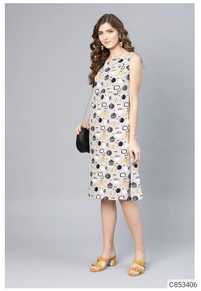 Women Latest Poly Crepe Printed Dresses