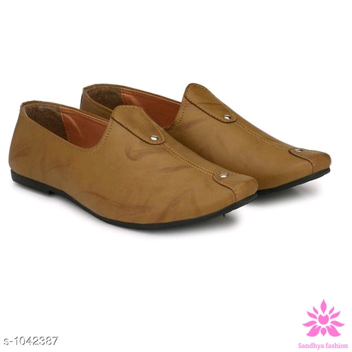 Classy Men's Solid Loafers, Light Brown