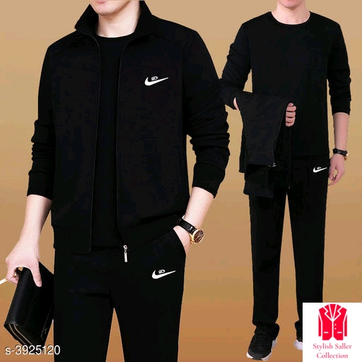 Polyester Tracksuits Black
