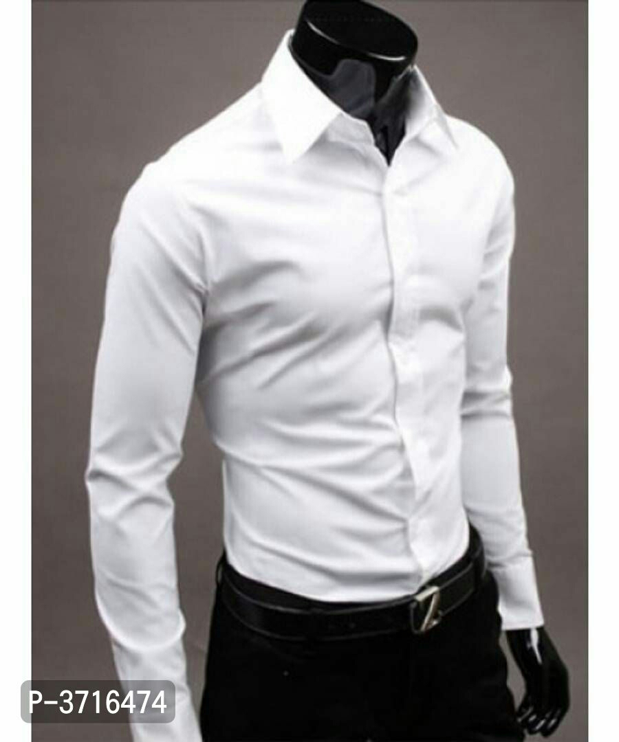 Men's Regular Fit cotton Solid Formal shirts.