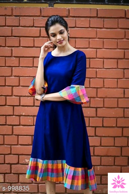 Drishya Fancy Khadi Cotton Dress With Different Colours