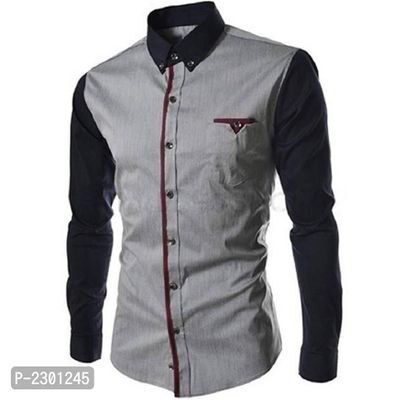 Men's Cotton Solid Slim Fit Casual Shirts