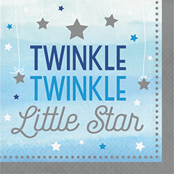 Twinkle Twinkle Little Star Boy Lunch Napkins – 16PC