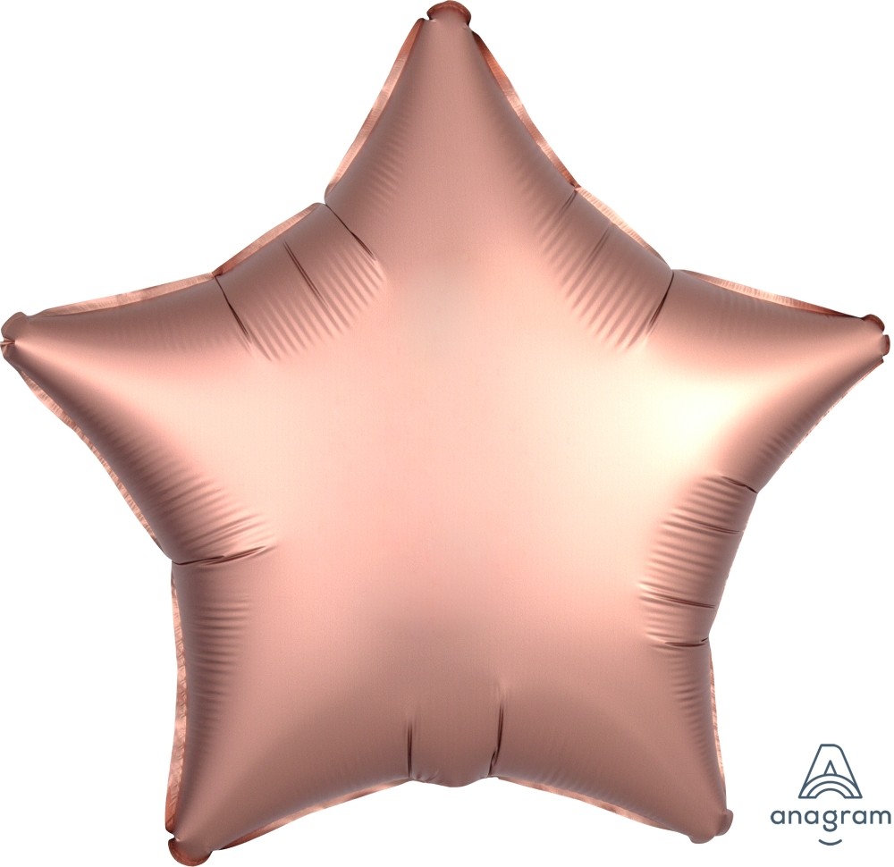 Star Shaped Matte Balloon Copper Color 18"