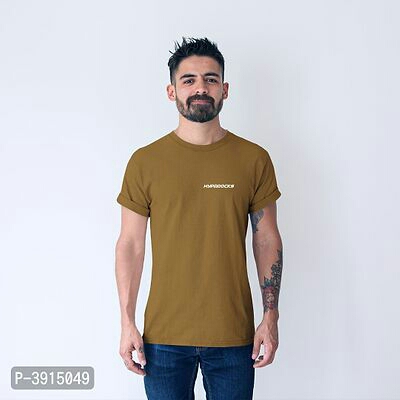 Men's Solid Polyester Sports T-shirts
