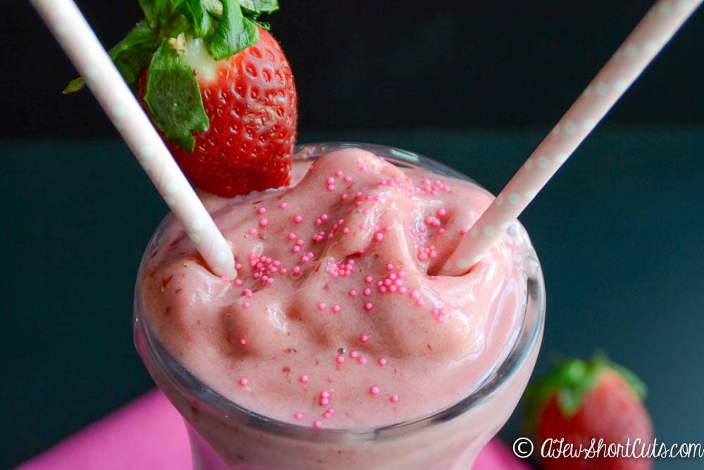 Strawberry Shake With Ice-Cream