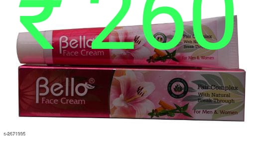 Bello Useful Face Skin Care Cream