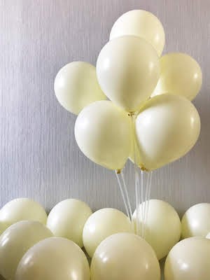 10" Macaron Yellow Balloon-100PC