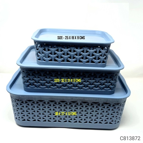Multipurpose Storage Basket With LID