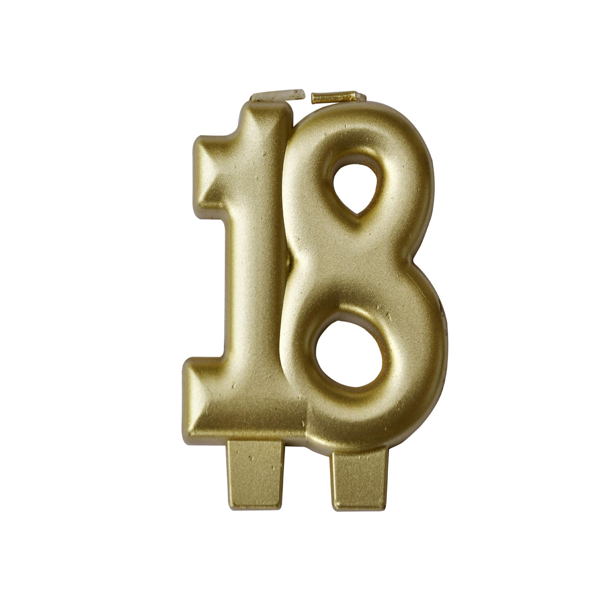 18th Birthday Golden Candle - 3"