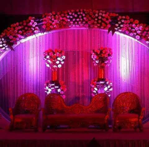 Red Roses Stage Decoration