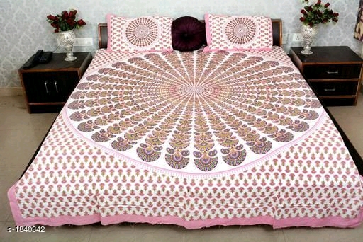  Designer Cotton Printed Double Bedsheets Vol 1