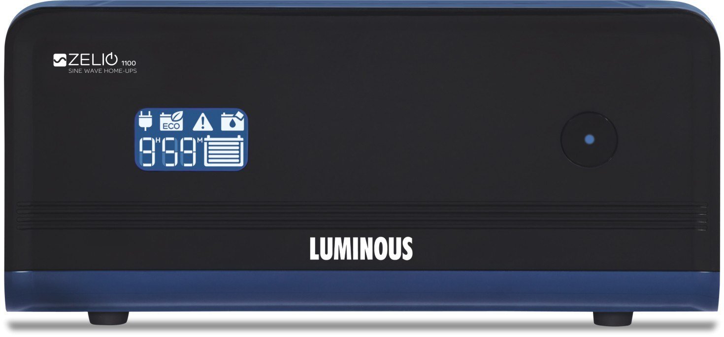 Luminous Zelio+ 1100 Home Pure Sinewave UPS Inverter (Black)