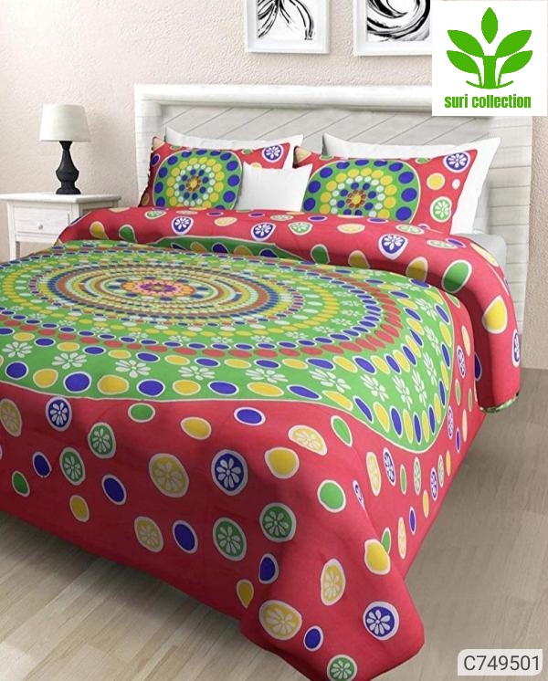  Jaipuri Printed Cotton Double Bedsheets