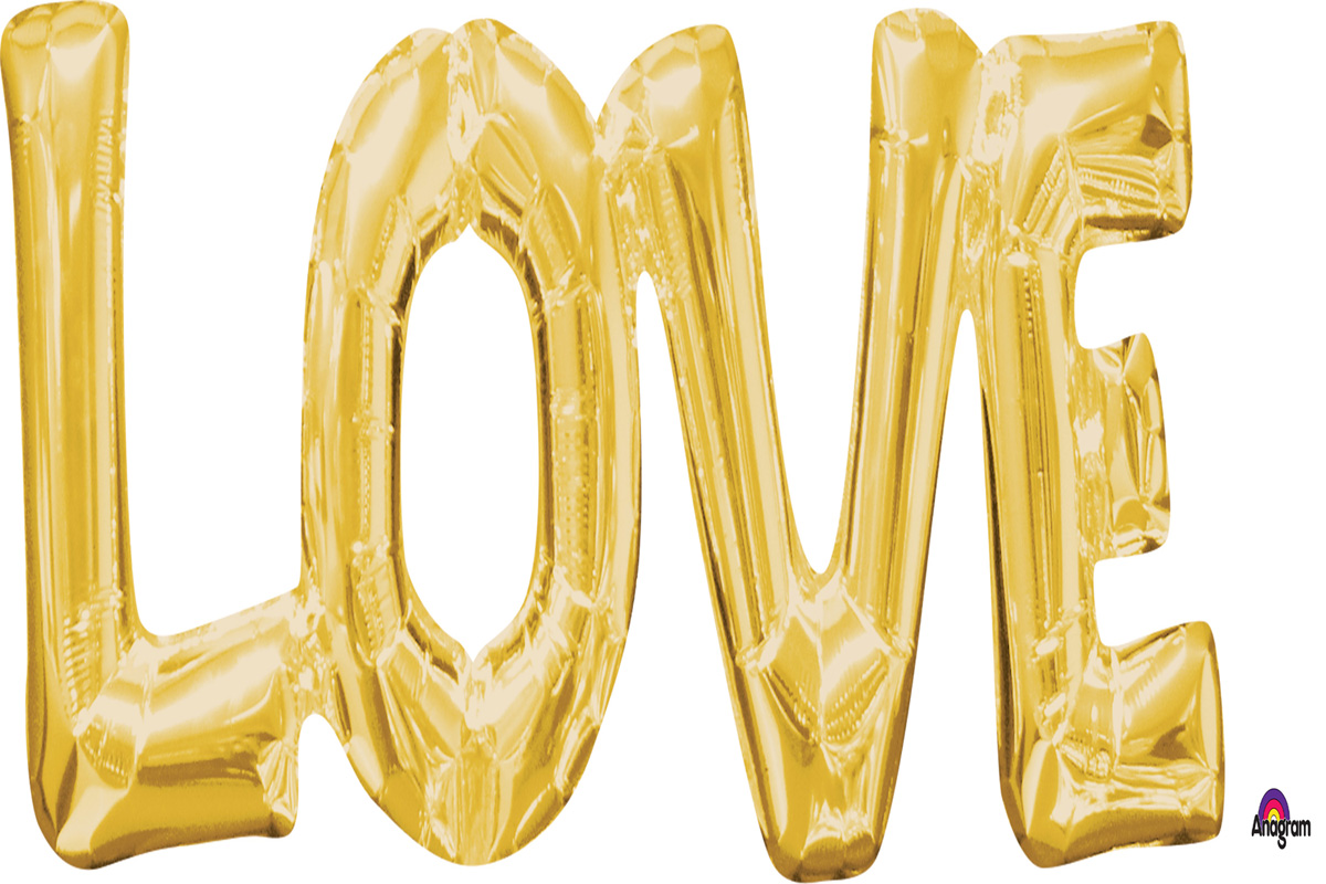 LOVE GOLD Balloon A50