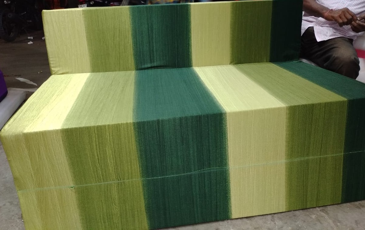 Sofa Cum Bed With Green Shades 4 x 6