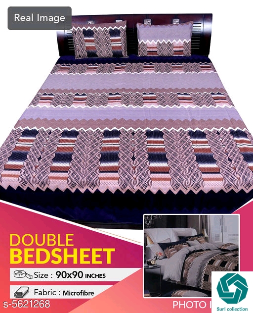 Modal Polyester 90X90 Double Bedsheets