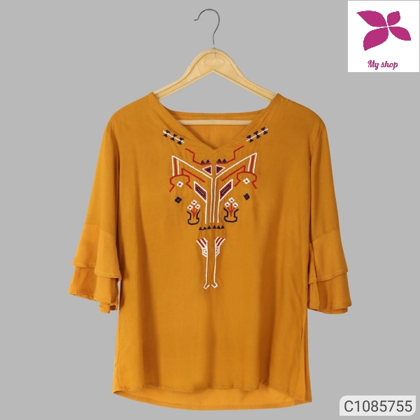 Women's Rayon Embroidered Tops