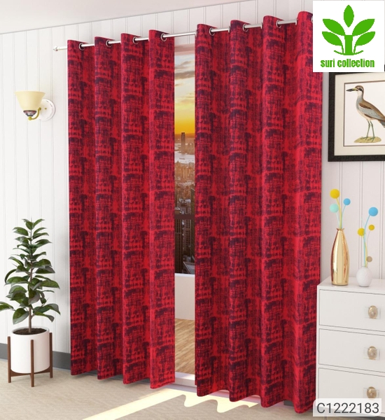 Polyester Long Door Curtains 4x9 feet(Set of 2) VOL- 02