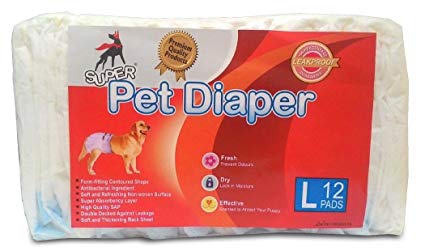 Super Pet Diaper Medium 12 Pads