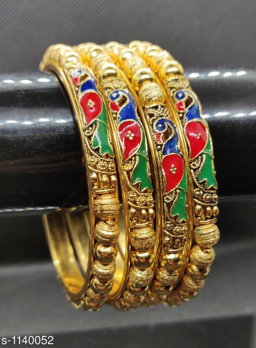Beautiful Gold Plated Traditional Bangles